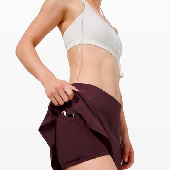 Lululemon Dark Adobe Play Off The Pleats Skirt - Picture 4 of 9